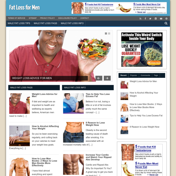 Fat Loss for Men Website