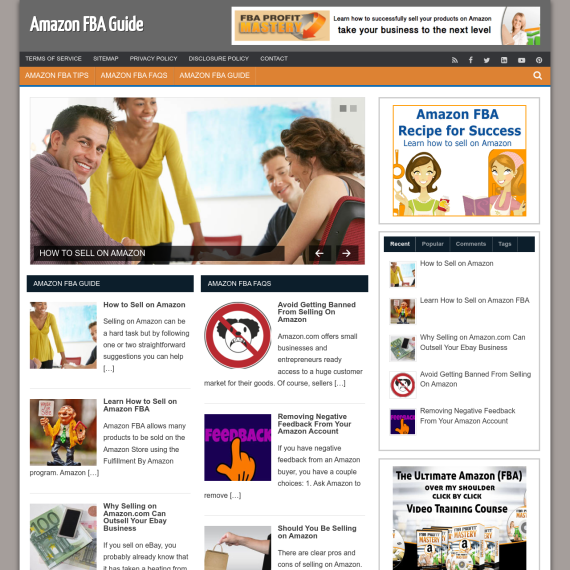 Amazon FBA Guide Website