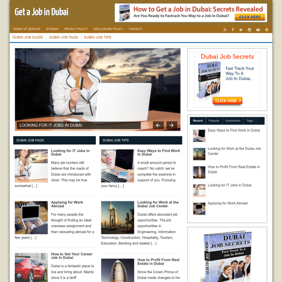 Get a Job in Dubai Website