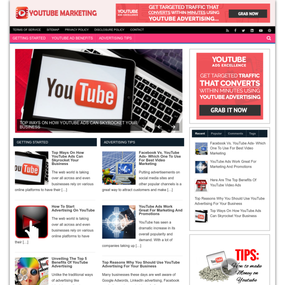 YOUTUBE MARKETING Website
