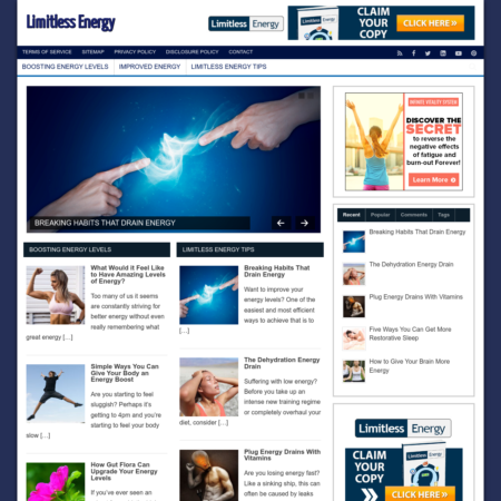 Limitless Energy Website