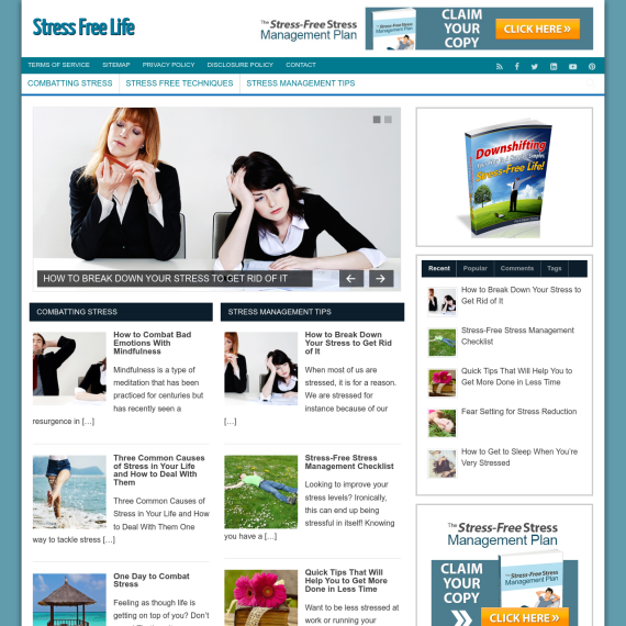 Stress Free Life Website