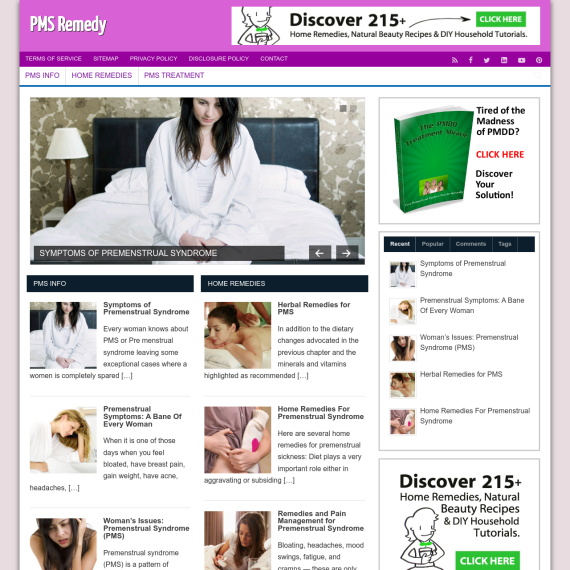 PMS Remedy Website