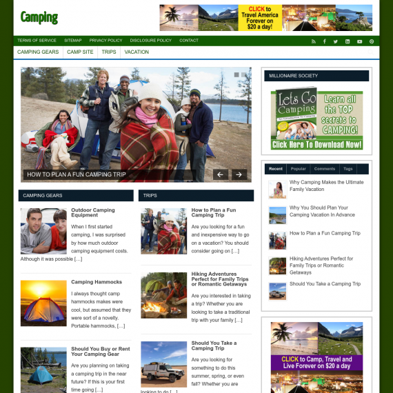 Camping Website