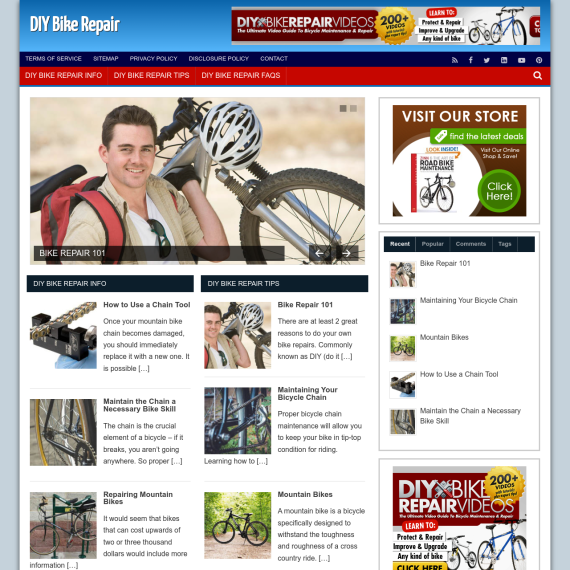 DIY Bike Repair Website