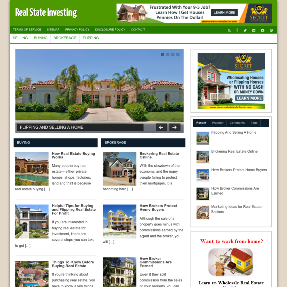 Real State Investing Website