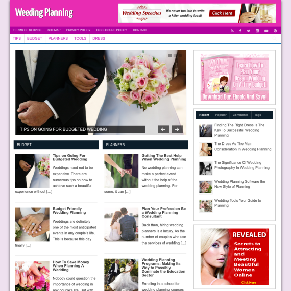 Wedding Planning Website