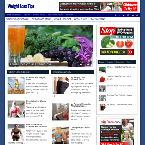 Weight Loss Tips Website