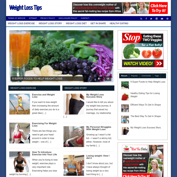 Weight Loss Tips Website