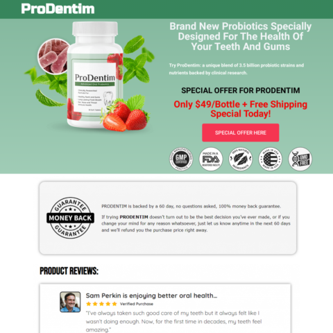 ProDentim Landing Page Website