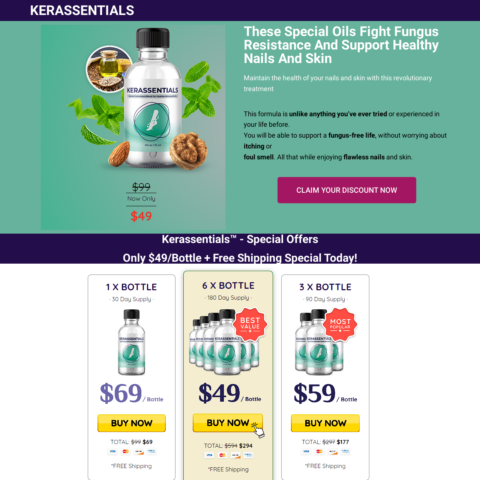 KERASSENTIALS Landing Page Website