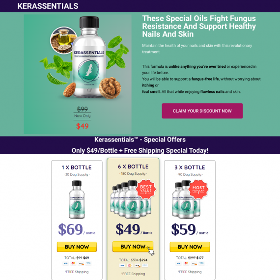 KERASSENTIALS Landing Page Website