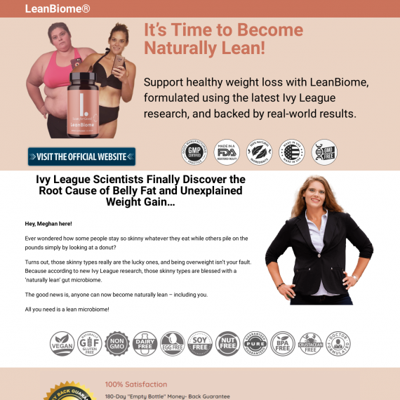LeanBiome Landing Page Website