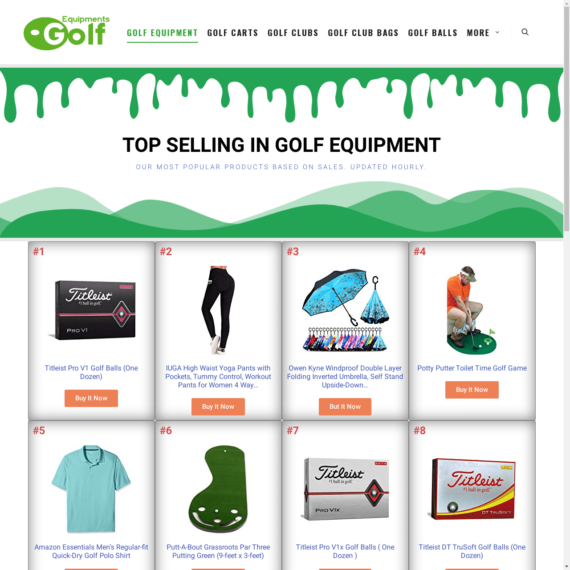 Golf Equipment Affiliate Blog